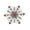 Pink, variant on Elegant Snowflake Brooch Lightweight Alloy Christmas Holiday Party Accessory