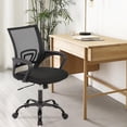 thumbnail image 2 of BestOffice Office Computer Chair Ergonomic Desk Chair Adjustable Comfortable Mid Back Task Rolling Swivel with Lumbar Support for Home Office, Black, 2 of 7
