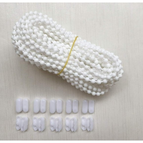 Customizable Beaded Chain Cord For Vertical Roman Roller Shade, Easy Installation And Adjustment With Durable POM Plastic Material, Suitable For Various Blinds Including Honeycomb
