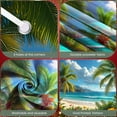thumbnail image 4 of Tropical Theme Beach Banner Vacation Design Palm Trees Ocean Scenery for Summer Event Beach Party Tropical Decor, 4 of 9