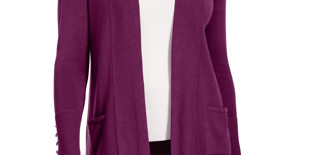 Long Sleeve Open Cardigan Sweater Size 