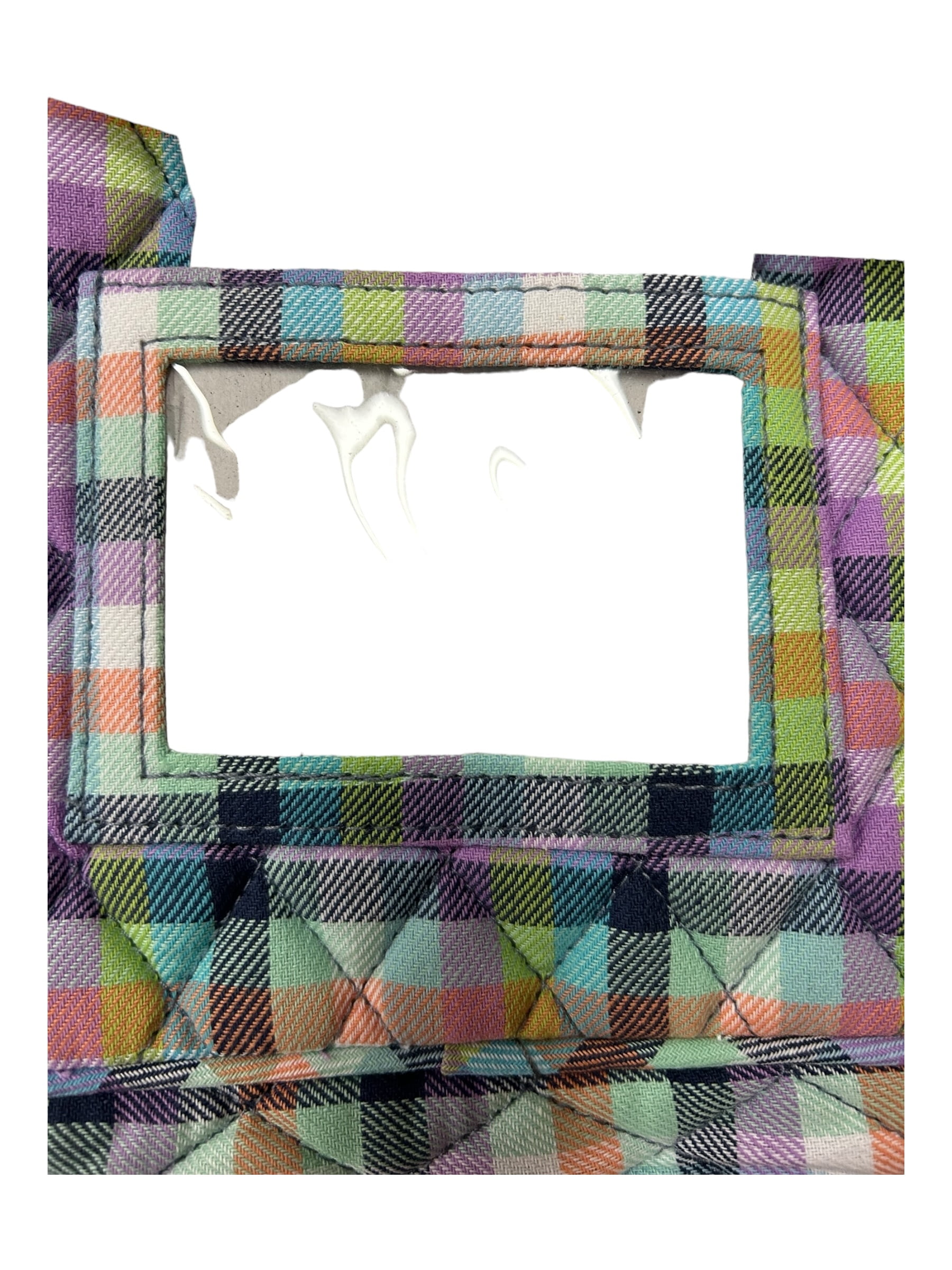 Vera Bradley Lunch Bunch Bag Gingham Plaid Cotton Lightweight