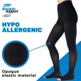 thumbnail image 4 of Absolute Support - Bas de Compression Opaques Collants Femmes 20-30mmHg pour la Circulation - Grande Taille Entreprise Graduée Tuyau de Soutien pour Dames - Collants Taille Haute - Noir, 5X-Large, 4 of 4