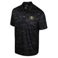 thumbnail image 2 of Men's Colosseum Black Colorado Buffaloes Daly Print Polo, 2 of 3
