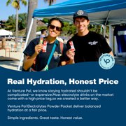 Venture Pal High Sodium Sugar Free Electrolytes Powder Packet - Hydration with Vitamin, Sodium & Potassium, Zero Calories, Vegan, Keto & Paleo Friendly 30 sticks