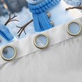 thumbnail image 4 of jejeloiu Merry Christmas Gifts Black Out Curtains,Blue Xmas Snowman Curtains Pack of 2 (42x63 Each),Happy New Year Bedroom Curtains For Girls,Super Cozy Room Decoration, 4 of 6