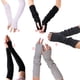thumbnail image 4 of Sonducket 1 par de guantes sin dedos de alta elasticidad para brazo largo, múltiples colocaciones, manga de punto, protección para muñeca, montañismo guantes y mitones Volante Negro, 4 of 6