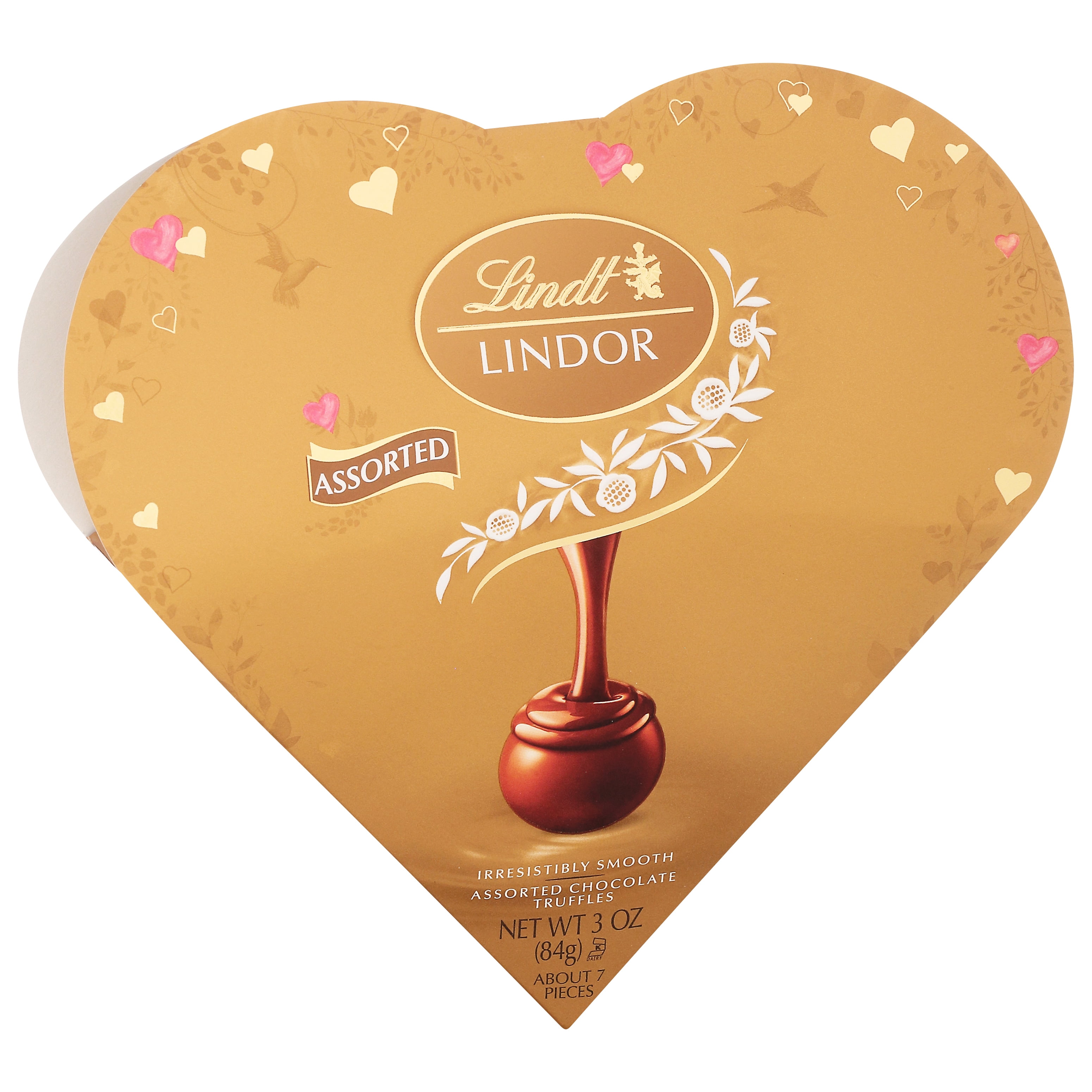 Lindt & Sprungli Lindt LINDOR Valentine's Assorted Chocolate Truffles Friend Heart, 3 oz.