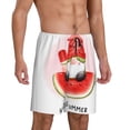 thumbnail image 6 of Mens Pajama Shorts, Watermelon Gnome Sleep Shorts Men Pajama Bottoms Lounge PJ Shorts with Pockets, 6 of 6