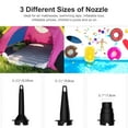 thumbnail image 2 of CHOK Electric Air Pump Air Mattress Portable Pump for Inflatables Couch  Pool Floats  Blow up Pool Raft Bed Boat Toy  Quick-Fill AC Inflator Deflator with 3 Nozzles  One Size  Black, 2 of 9
