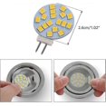 thumbnail image 2 of Warm White G4 Round Led Lamps, 2w Replaces 20w Base Halogen Bulb, 12v Ac/10-30v Dc, G4 Illuminant For Recessed Under Cabinet Lighting, 6pcs, 2 of 5