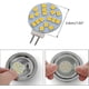 thumbnail image 2 of Warm White G4 Round Led Lamps, 2w Replaces 20w Base Halogen Bulb, 12v Ac/10-30v Dc, G4 Illuminant For Recessed Under Cabinet Lighting, 6pcs, 2 of 5