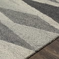 thumbnail image 6 of Hauteloom Garlands Wool Living Room, Bedroom Area Rug - Black, Gray - 2' x 3', 6 of 7