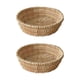 thumbnail image 1 of 2 cestas de mimbre hechas a mano, organizador de mesa, cesta de pan de mimbre 35cm 25cm, 1 of 4