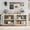 Su Xiangtong, variant on Black 70.8" Mid-Century Glass-Door Sideboard Buffet, 4 Tempered Glass Cabinets, Adjustable Shelves, 150Lb Capacity, Credenza for Dining Room, Living Room, Hallway