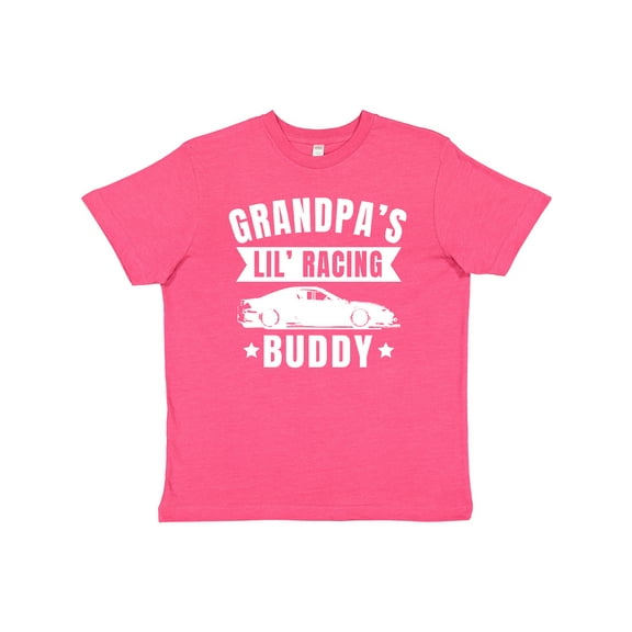 Inktastic Grandpas Lil Racing Buddy Youth T-Shirt