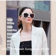 thumbnail image 3 of Lentes de sol polarizados cuadrados brillantes FEISEDY para mujer B2289, 3 of 8