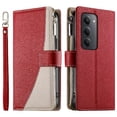 thumbnail image 4 of Funda cartera GANGXUN para Xiaomi Redmi 15 5G , cuero PU con tarjetero, cremallera, correa de mano, soporte y protección 725°, 4 of 6