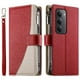 thumbnail image 4 of Funda cartera GANGXUN para Xiaomi Redmi 15 5G , cuero PU con tarjetero, cremallera, correa de mano, soporte y protección 725°, 4 of 6