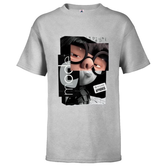 Disney and Pixar’s The Incredibles Edna Mode Fashion Logo - Short Sleeve T-Shirt for Kids - Customized-Athletic Heather