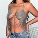 thumbnail image 5 of Vestido de Playa Joyería Sexy Rhinestone Borla Corazón Pecho Cadena Hecho a Mano Bikini Cuerpo Cadena Chica Ropa Joyería Taladro Cadena Cuerpo para Chica Caliente, 5 of 8