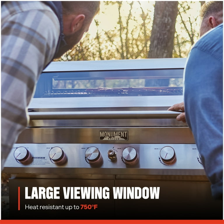 Monument Grills Denali Series 6-Burner Dual Fuel Gas Grill, 895 sq