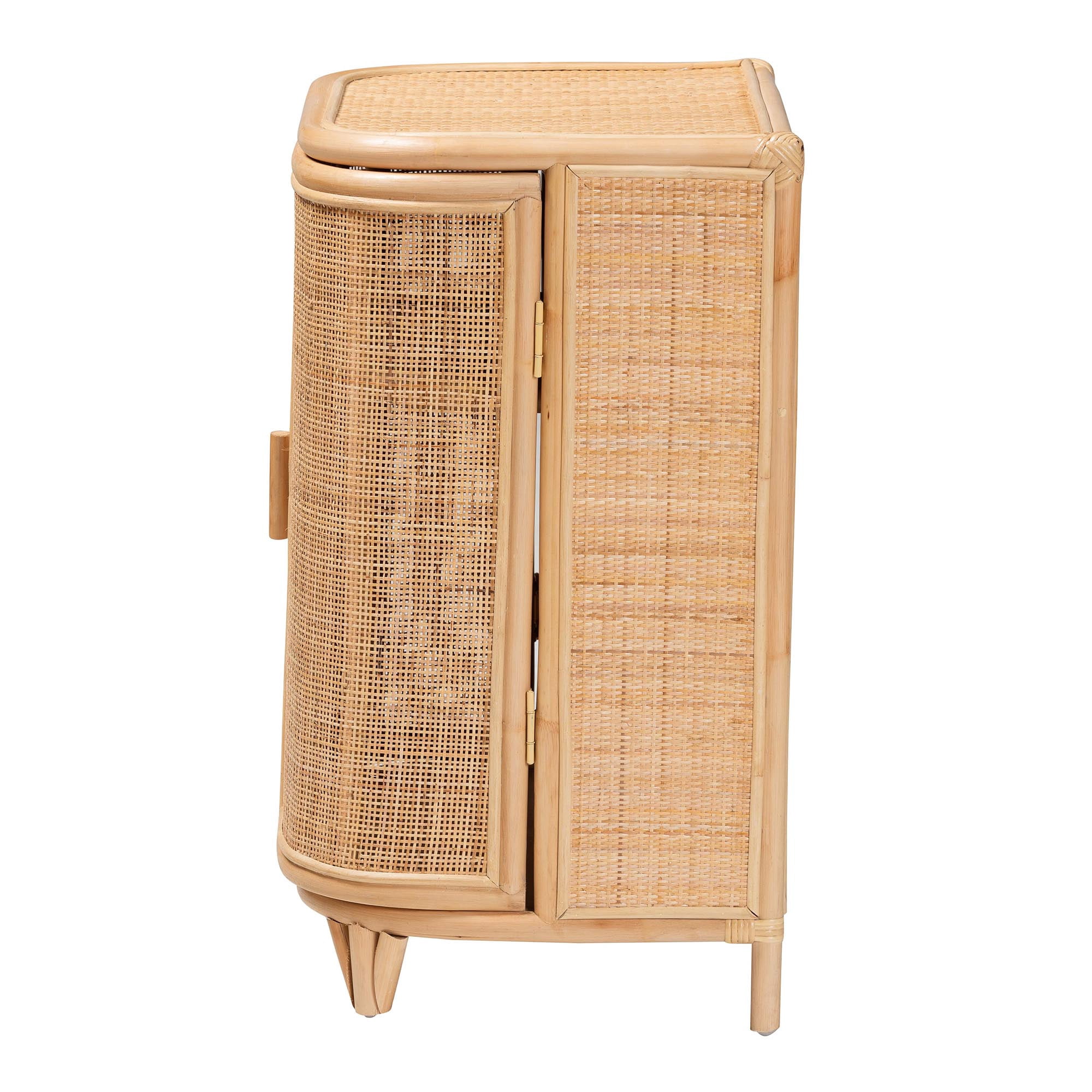bali & pari Yanka Boho Storage Cabinet, 2-Door, Natural