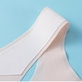 thumbnail image 5 of LYMAYTER Girls Breathable Cotton Bras for 12-15Y Teens Longline Crop Seamless Fixed Pads‌, 5 of 8