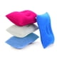 thumbnail image 1 of Paquete de 4 almohadas de viaje inflables ultraligeras tamaño A4, almohada de aire de tela flocada cuadrada pequeña para viajes, viajes de vacaciones, senderismo, camping, siesta, soporte lumbar para, 1 of 5