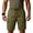 Army Green -CT22, variant on Cargo Shorts for Men Drawstring Elastic Waist Relaxed Fit Summer Breathable Outdoor Hiking Beach Work Shorts Multi-Pocket Army Green M