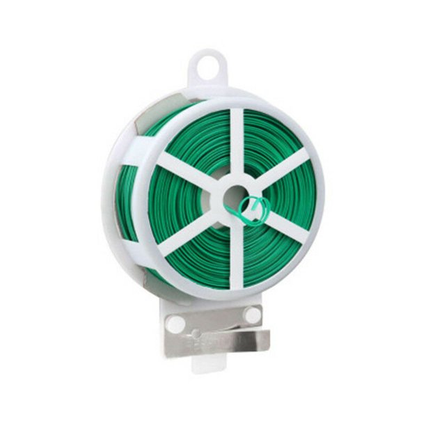 BR-Vie 100m Bridas de jardín para plantas, organizador de plantas de plástico, alambre de amarre de injerto para jardinería, bridas de metal multiusos (verde) esquí esquí Gafas de esquí