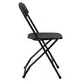 thumbnail image 4 of Lorell Plastic Folding Chair X-Style Base - Black - Plastic - 17.8" Length x 17" Width - 31.5" Height - 4 / Carton, 4 of 5