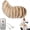 #4, variant on Remote Control Electric Car Tail, Rechargeable Wagging Tail for Car, with Adjustable Speed Moving Action, Universal Fit Auto Trunk Bumper Decoration