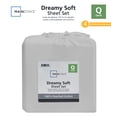 thumbnail image 7 of Mainstays Dreamy Soft 100% Cotton 4-Piece Bed Sheet Set, 220 Thread Count Brushed and Washed Sateen, Deep Pocket, Queen, Arctic White, 7 of 7