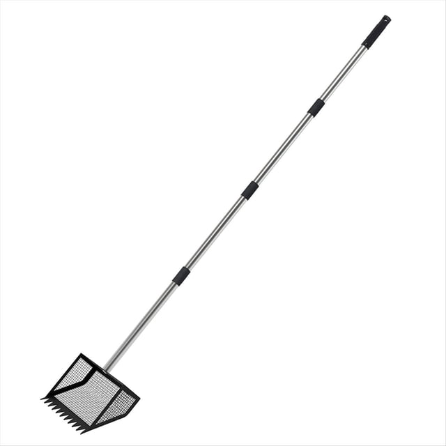 Recogedor de Excrementos de Pollo, Cabezal Grande de 25 cm para , de 157 cm, Rastrillo para Excrementos de Pollo.