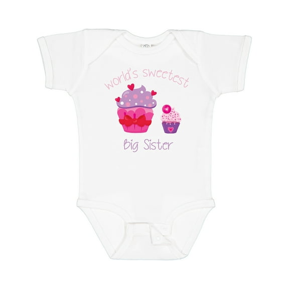 Inktastic World's Sweetest Big Sister Girls Baby Bodysuit