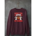 thumbnail image 3 of Sorry, This Witch Is Taken Sweatshirt Women -Image by Shutterstock, Female x-Large, 3 of 4