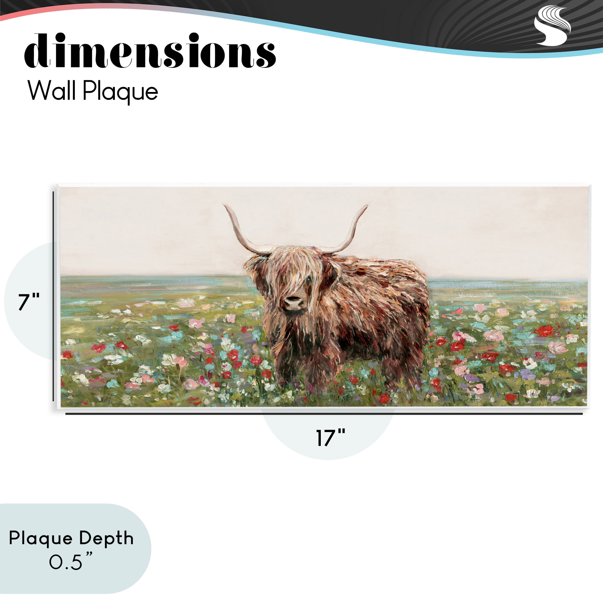 Stupell Industries Grazing In Poppy Field Wall Plaque Art, design by Sally Swatland