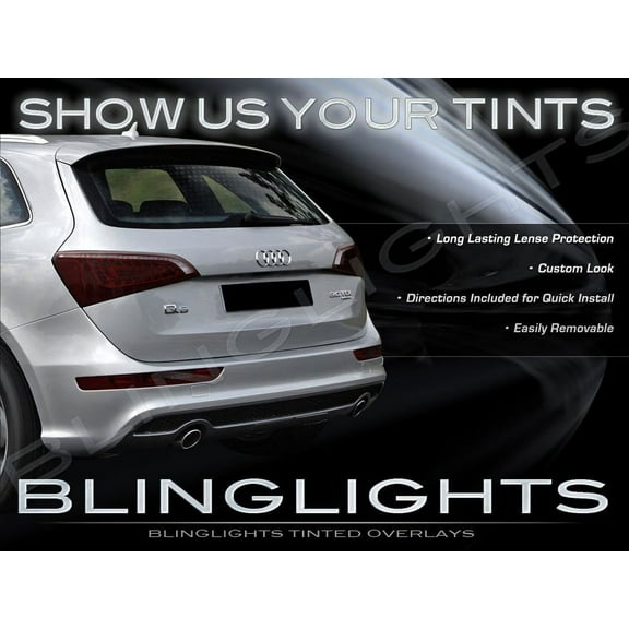 For Audi Q5 Tinted Smoked Protection Overlays Film for Taillamps Taillights Tail Lamps Lights