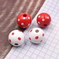thumbnail image 3 of 60pcs DIY Wood Polka Dot Round Unfinished Beads Pendant for Jewelry Making Bracelet DIY Handmade, 3 of 6