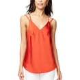 thumbnail image 1 of Rachel Roy Womens Erica Satin Tank Top, Orange, X-Small, 1 of 1