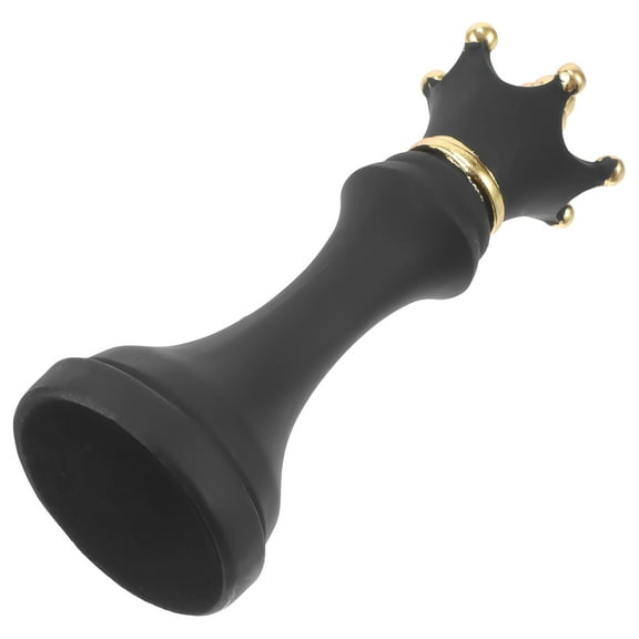 Black Resin Chess Statue for Home Decor with Elegant Style and Vintage Design 6.5 Inches