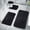 Black, variant on Bath Mat Set 4 Pieces, with Latex Non-Slip Backing, Absorbent & Machine Washable Bathroom Rug Set