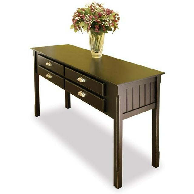 Console/table de Hall en Hêtre Noir avec Tiroirs