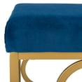 thumbnail image 5 of SAFAVIEH Fleur Geometric Glam Square Ottoman, Navy, 5 of 8