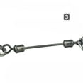 thumbnail image 5 of Beisidaer 3×Fishing Treble Hooks With Center Spring Pin Twistlock Screw Rigs For Soft Lure, 5 of 7