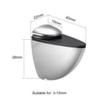 thumbnail image 2 of Unique Bargains Glass Shelf Bracket Clamp Solid Adjustable Wall Mount for 3~15mm, 2 Pcs, 2 of 4