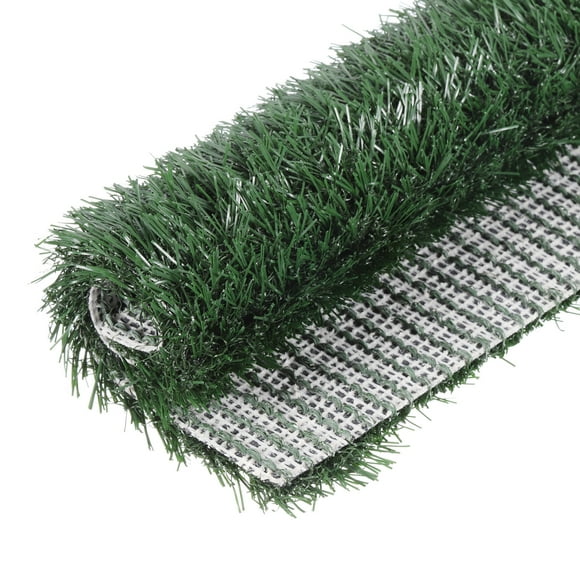 Alfombra de césped artificial 14x14" alfombra de césped falso realista para jardín exterior, césped paisajístico, verde