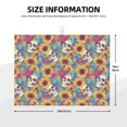 thumbnail image 2 of Balery colorful Skull sunflower Alfombrilla de Secado para Cocina, 18x24 Pulgadas, Súper Absorbente para Platos y Encimeras, 2 of 7