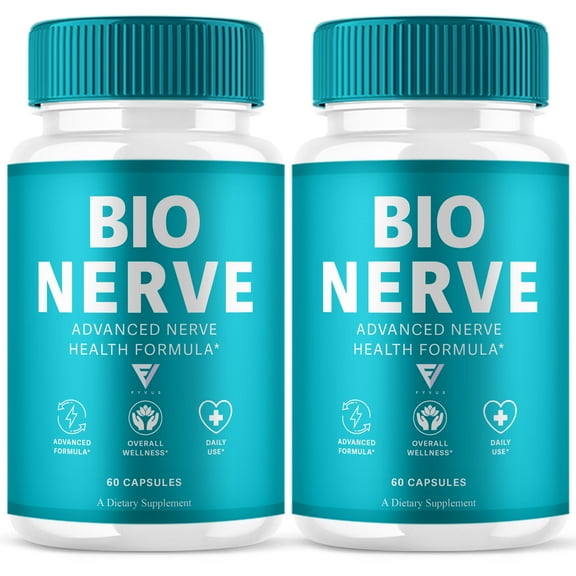 (2 Pack) Bio Nerve Capsules, BioNerve Advanced Nerve Health Pills (120 Capsules)